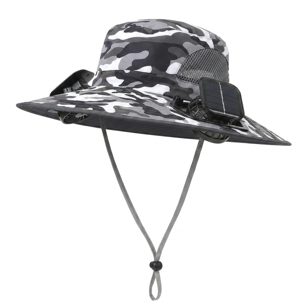 Solar Cooling Fan Hat