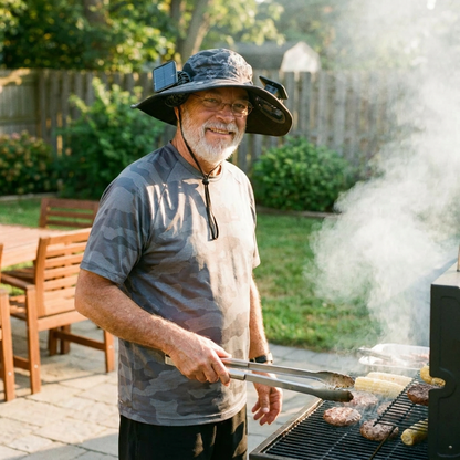 Solar Cooling Fan Hat