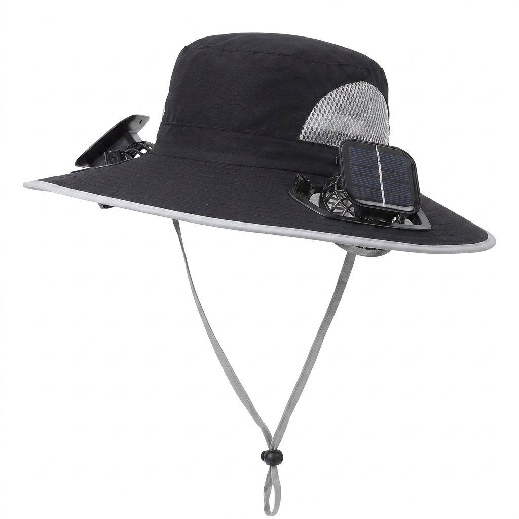Solar Cooling Fan Hat